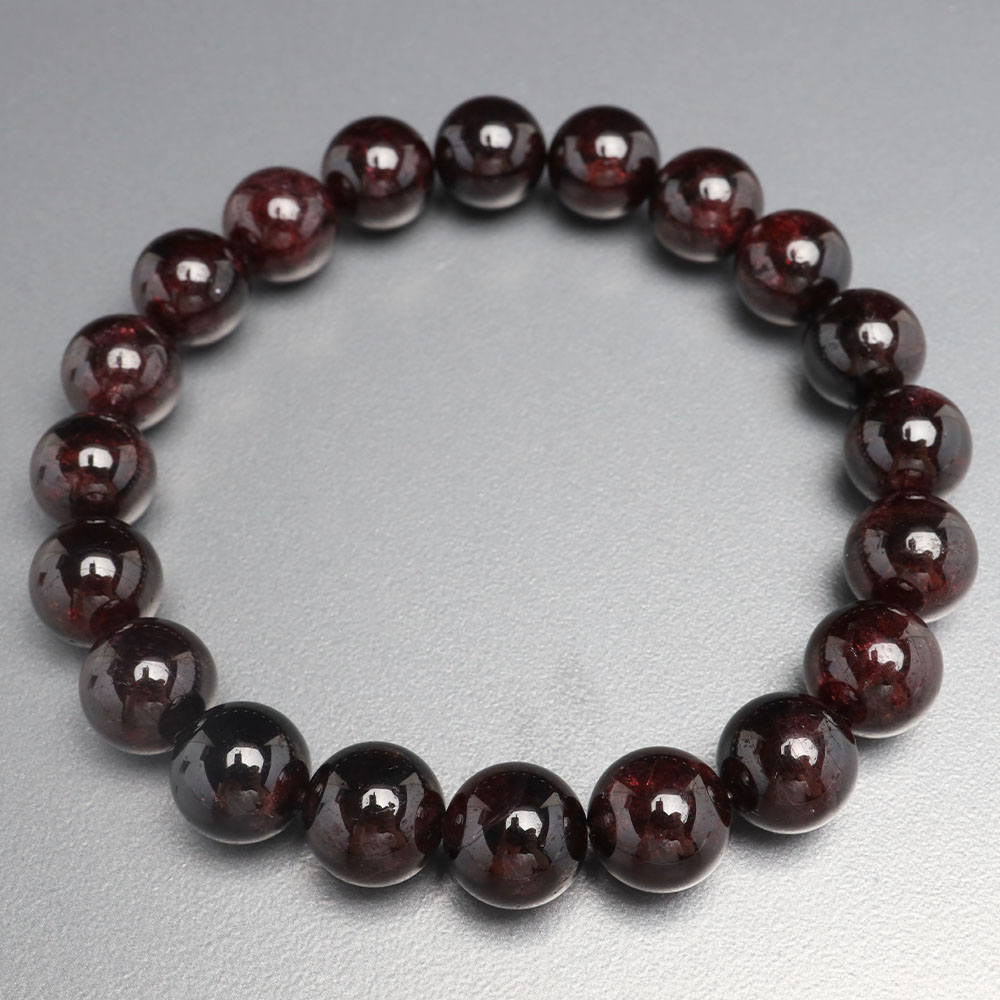 天然ロードライトガーネットブレスレット 10mm [b943-10mm