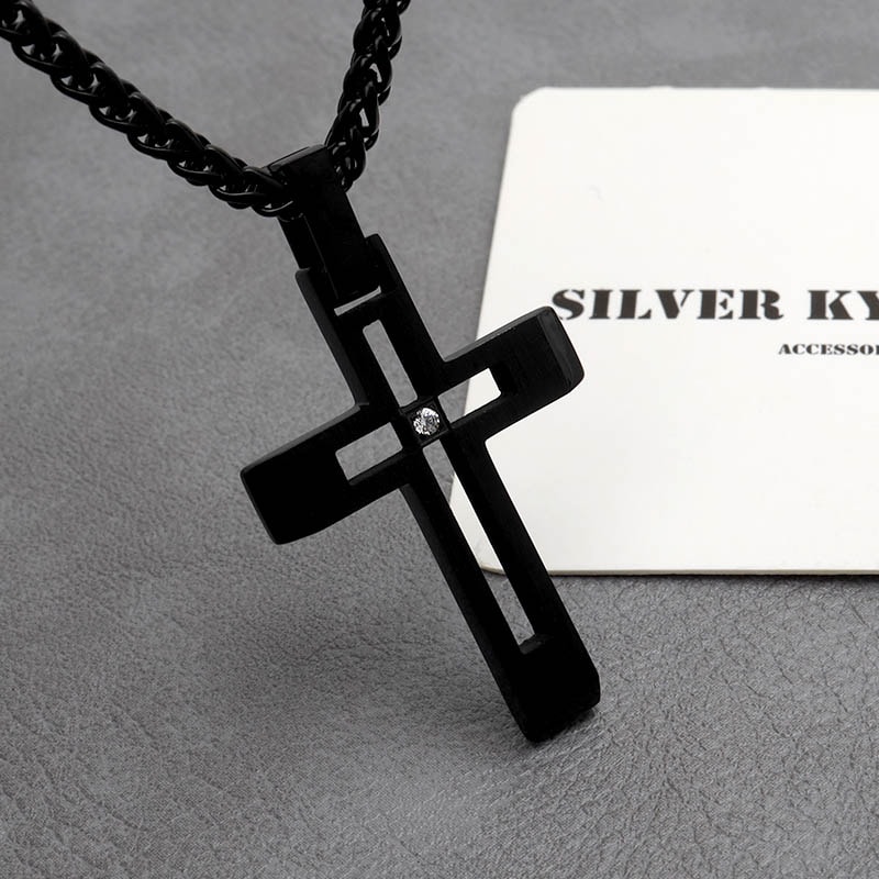 ステンレス クロスネックレス [n746] | すべての商品 | SILVER KYASYA