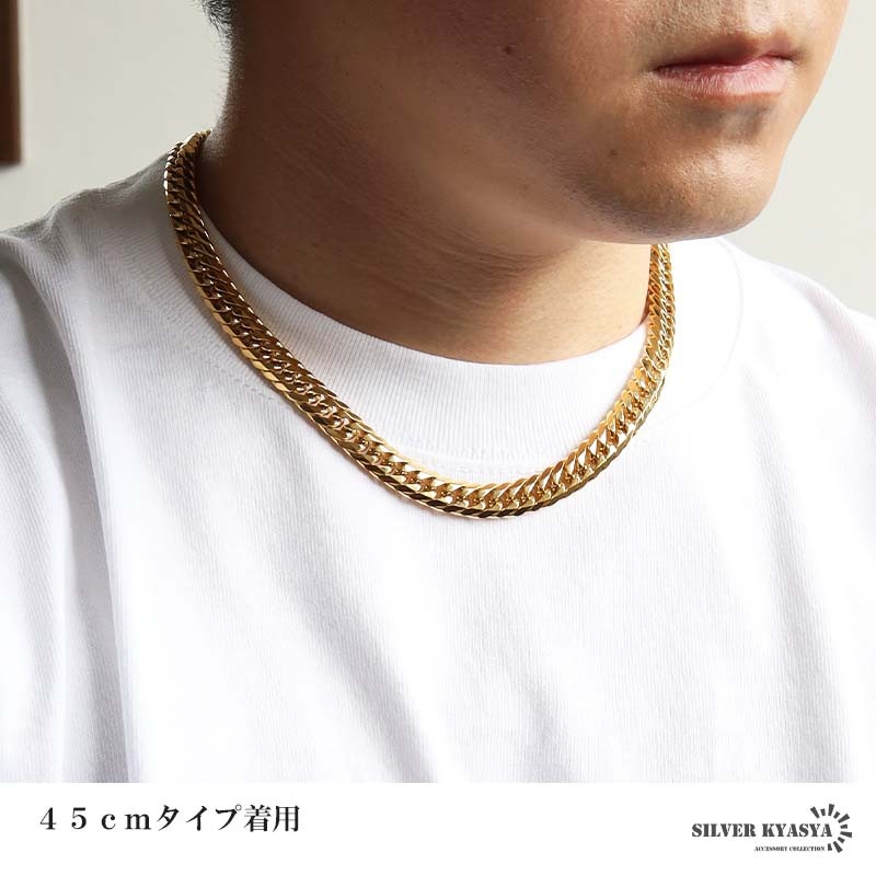 ダブル喜平チェーンネックレス 金 9mm [n348-g-9mm] | すべての商品