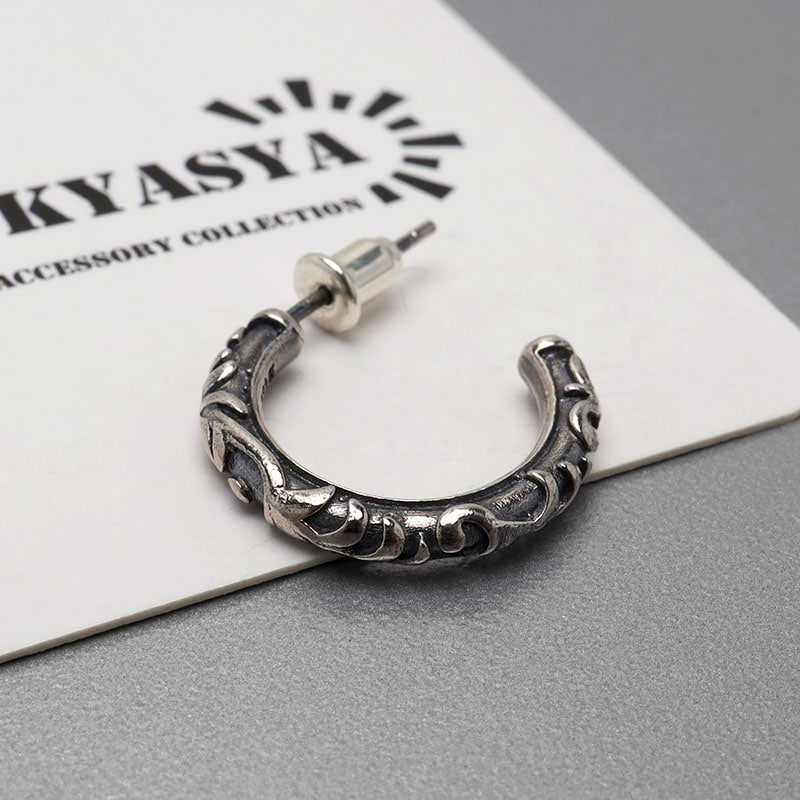 S925 唐草 ハーフフープピアス [es129] | スタイルで探す,ゴシック