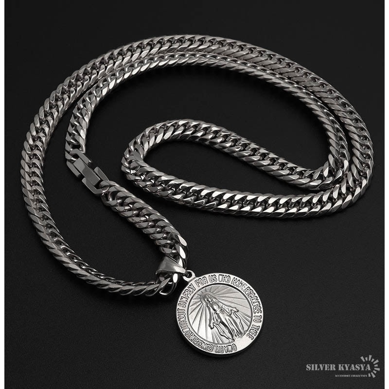マリアコイン&ダブル喜平ネックレス [n536-silver] | スタイルで