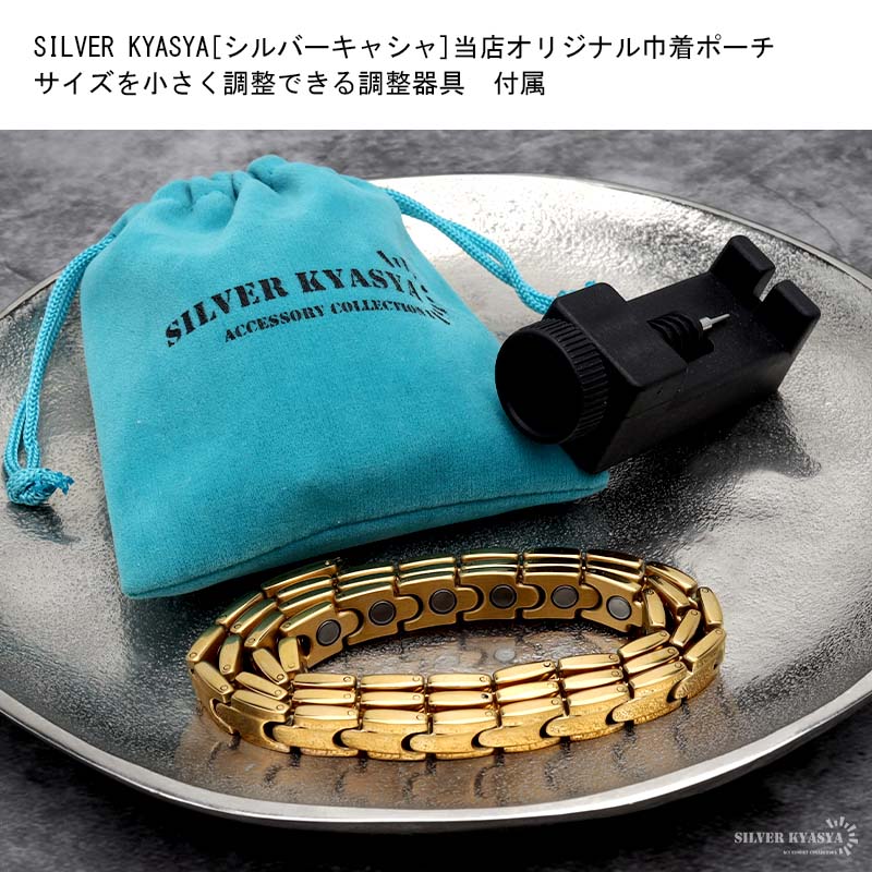 ステンレス ゴールド磁気ネックレス [n601] | スタイルで探す,磁石