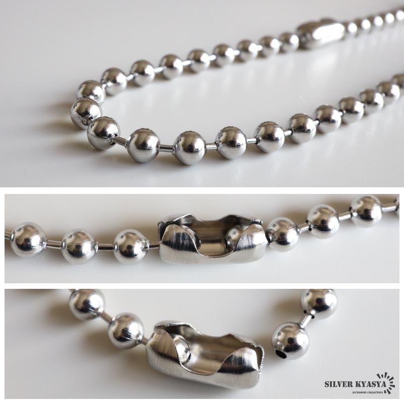 シルバー925 ボールチェーン新品 シルバー925 ボールチェーンブレスレット 特大8mm シルバー