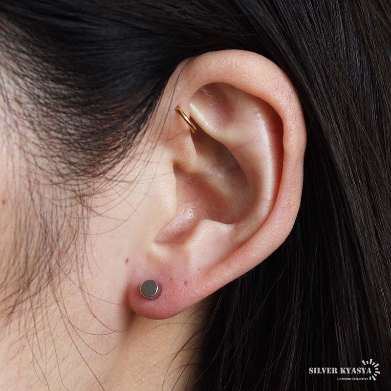 TOMWOOD - Oyster Hoops Small Silver / ピアス / 925スターリング