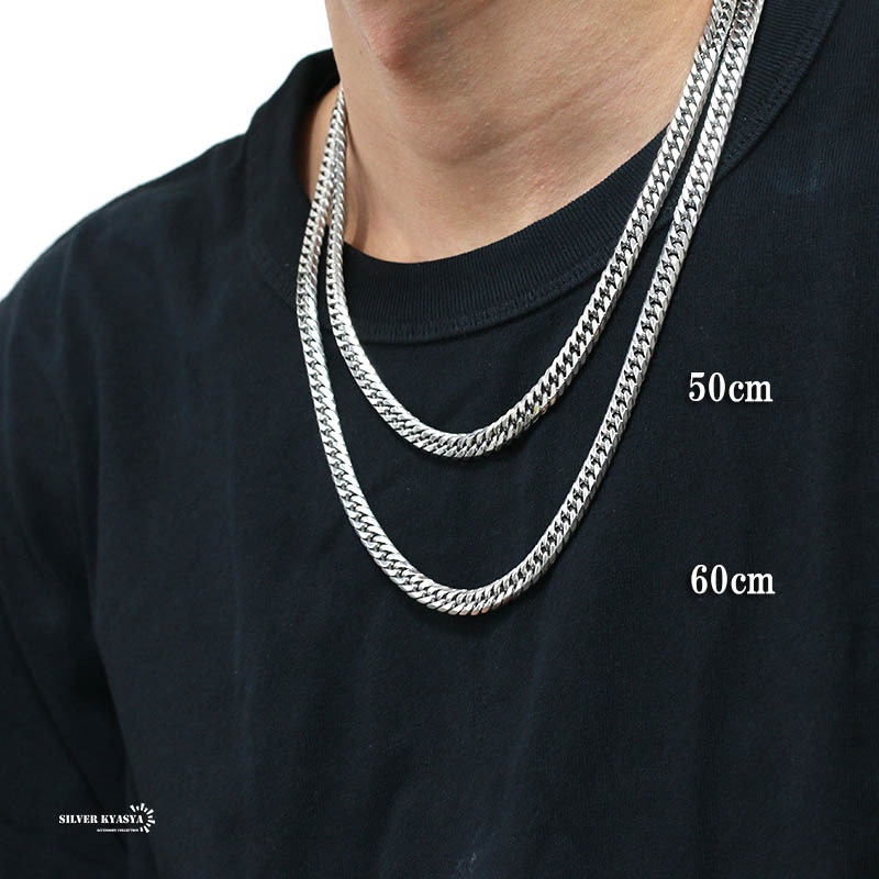 ダブル喜平チェーンネックレス 銀 7mm [n348-s-7mm] | スタイルで探す