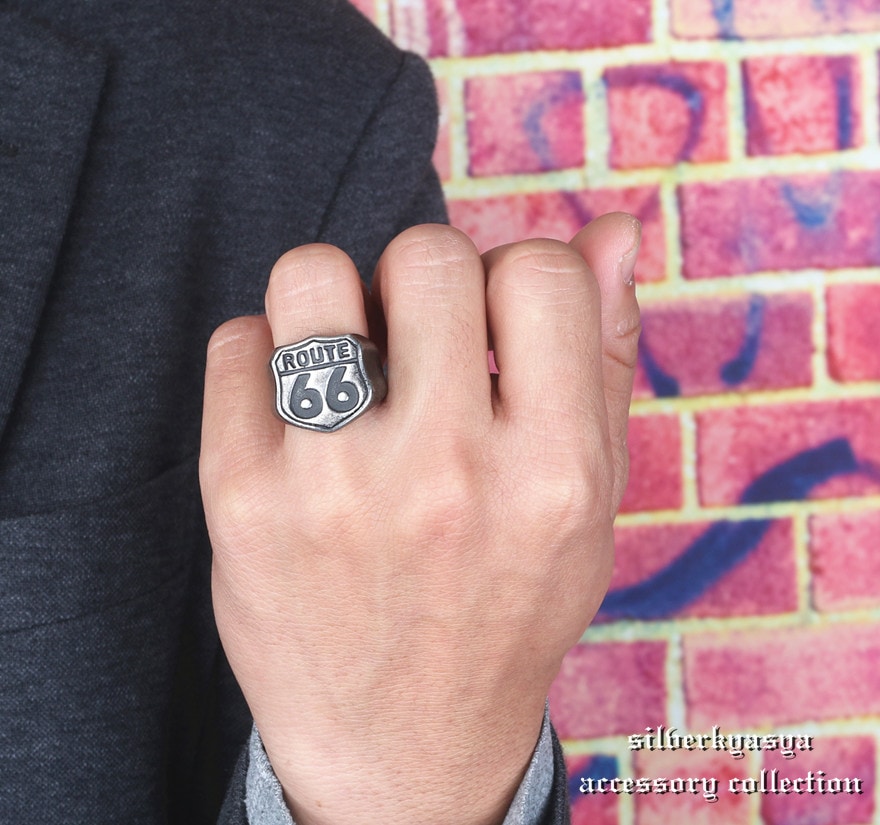 ステンレス ルート66馬蹄リング [r154] | スタイルで探す,迫力満点！ご