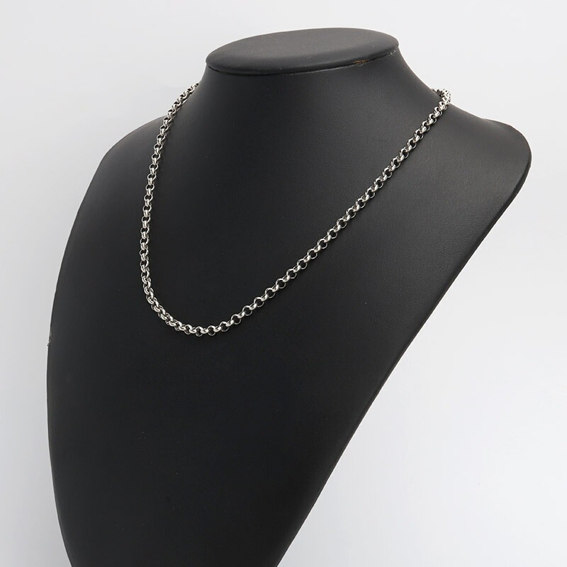 925 ロールチェーンネックレス [cs017-4mm] | ネックレスチェーン