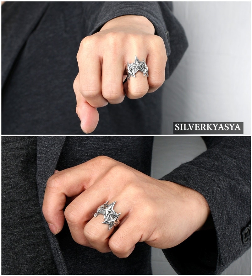925 トリプルスターリング [rs099] | モチーフで探す,スター | SILVER