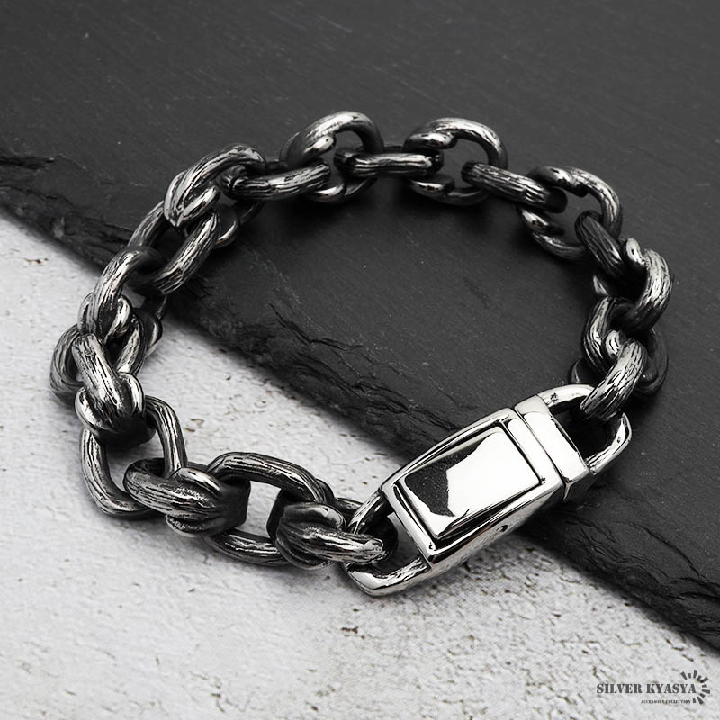 ステンレス 特殊チェーンブレスレット [b550] | すべての商品 | SILVER
