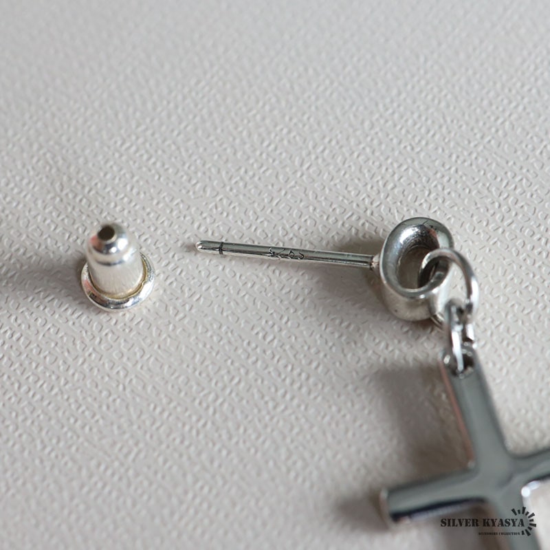 シルバー925 クロスピアス [es437-ns200] | お洒落なレディース