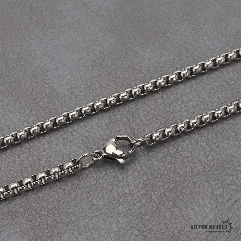 シルバー925装飾的なドッグタグ20g ステンレス ドッグタグネックレス シルバー [n829-silver