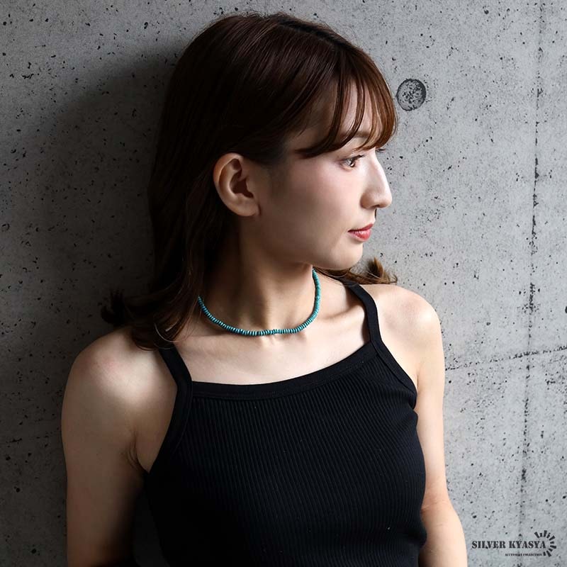 k*a様 TANIA SKEVOS タニアスケボス ビーズネックレス ターコイズ 細身 ビーズネックレス [n1263] | ネックレス | SILVER KYASYA