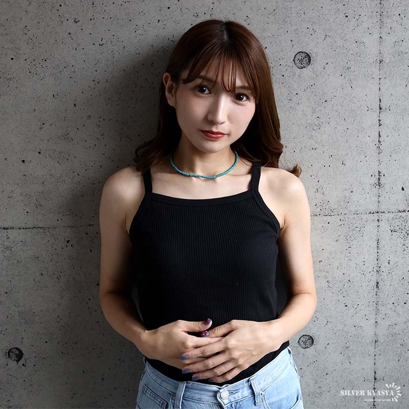 ターコイズ 細身 ビーズネックレス [n1263] | ネックレス | SILVER KYASYA