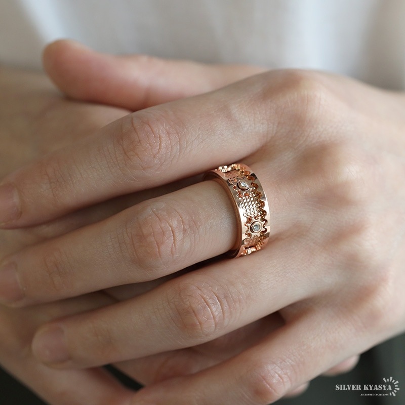 ギミックリング 歯車 [r496-rosegold] | リング | SILVER KYASYA