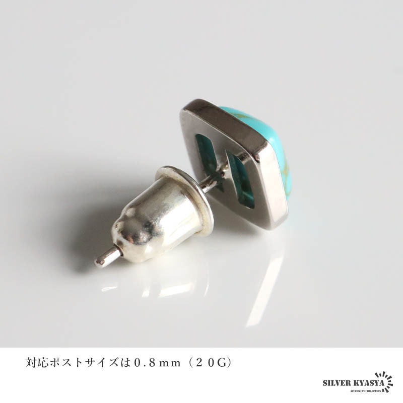 VINTAGE SILVER 925刻印 ターコイズ マーカサイト装飾 ピアス シルバー925 銀縄 ターコイズピアス [es086] | ピアス,シルバー