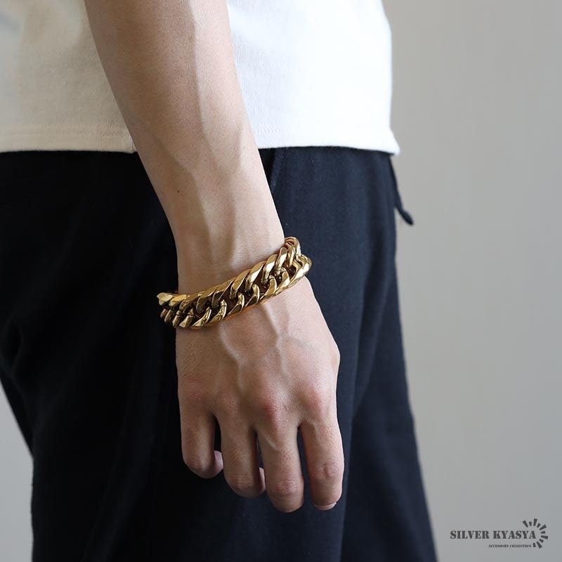 316L 極太ダブル喜平チェーン [b747-gold] | すべての商品 | SILVER KYASYA