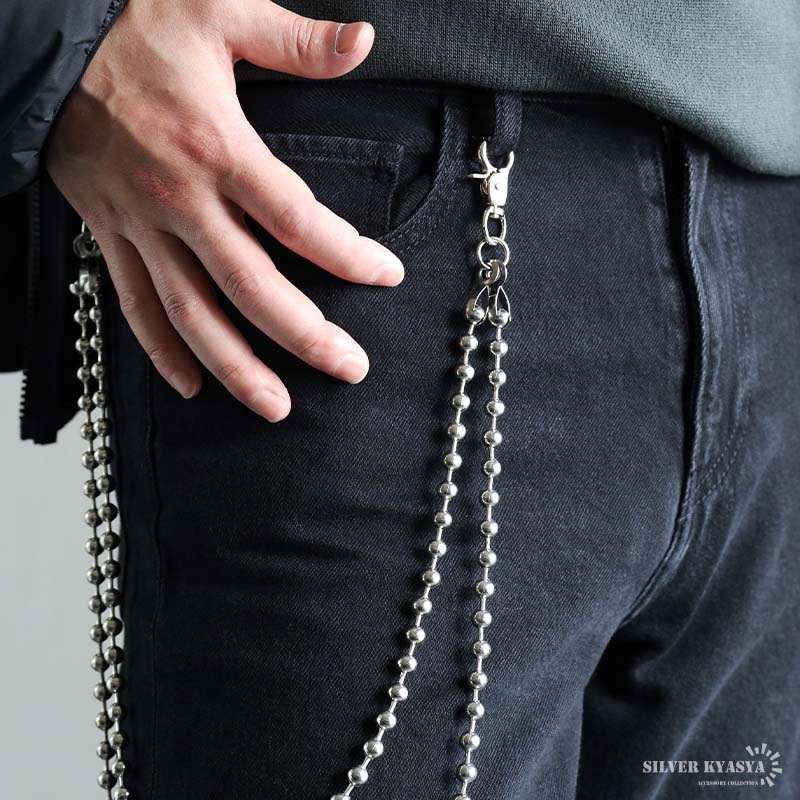 お値下げ大歓迎★@yuu様　S＆A とウォレットチェーン2点 バイカラー2連ドレープウォレットチェーン ankoROCK(アンコ