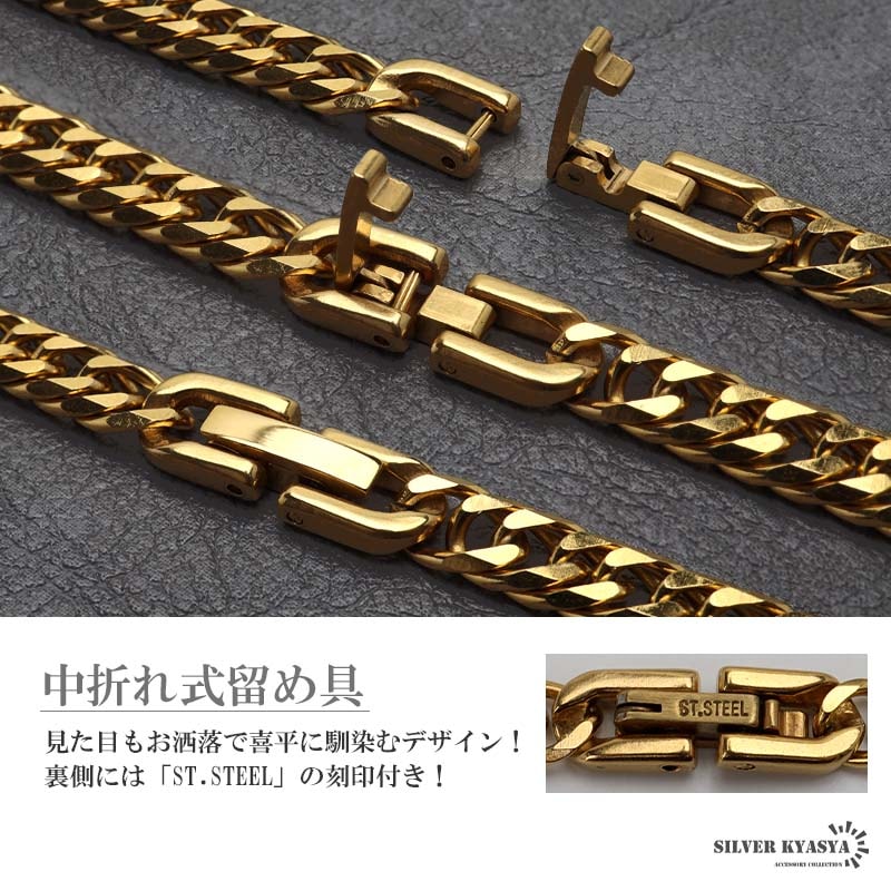 ステンレス ダブル喜平のBコインネックレス [nc093-n437] | ネックレス