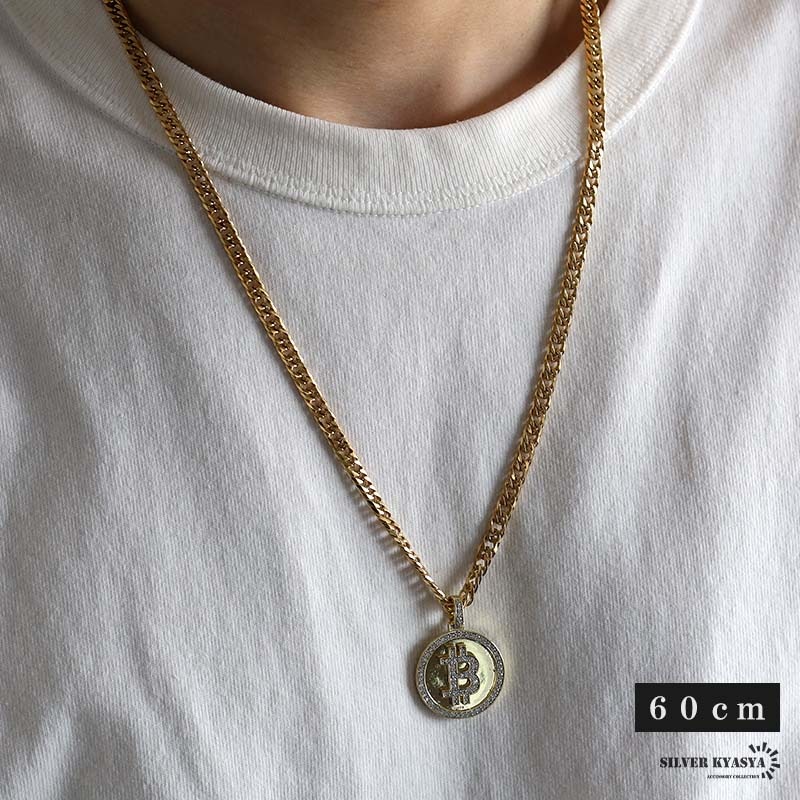 ステンレス ダブル喜平のBコインネックレス [nc093-n437] | ネックレス