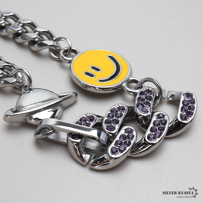 ステンレス ニコちゃんネックレス [n1006] | ネックレス