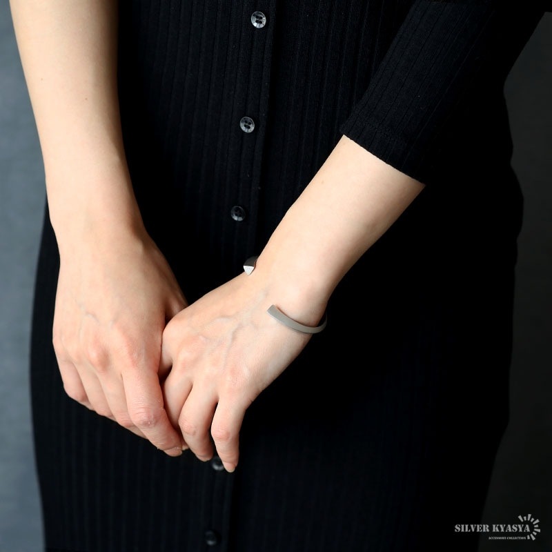 925 マット シンプルバングル [cb011] | お洒落なレディースアイテム