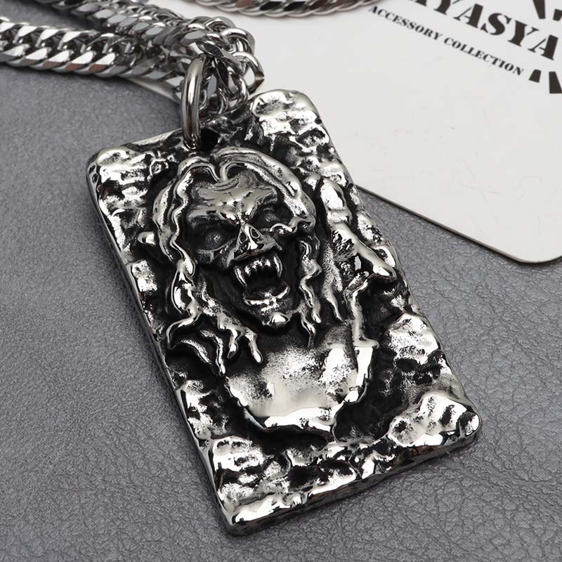 吸血鬼ドッグタグ＆ダブル喜平ネックレス [n846-n348-6mm] | スタイル