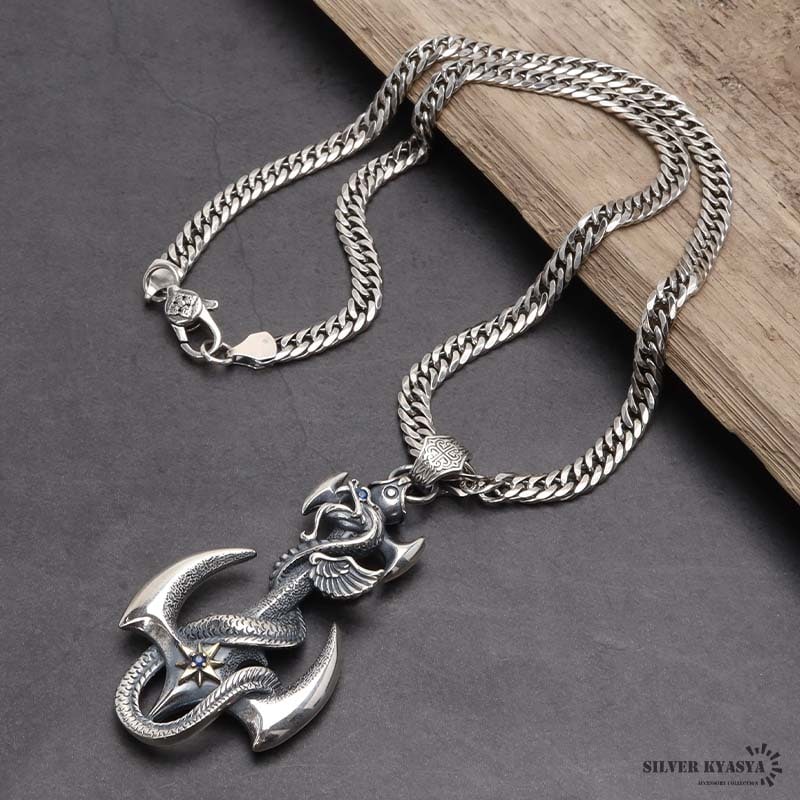 【値下げ】Mercedes anchor inc ネックレス　SV925 Anchor figaro chain 【SV925&K14gf ネックレス】 – popy-k