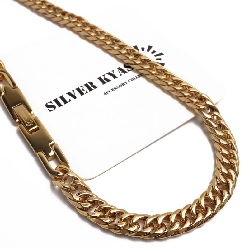 純チタン製 ダブル喜平ネックレス [n1078-7mm-g] | ネックレス