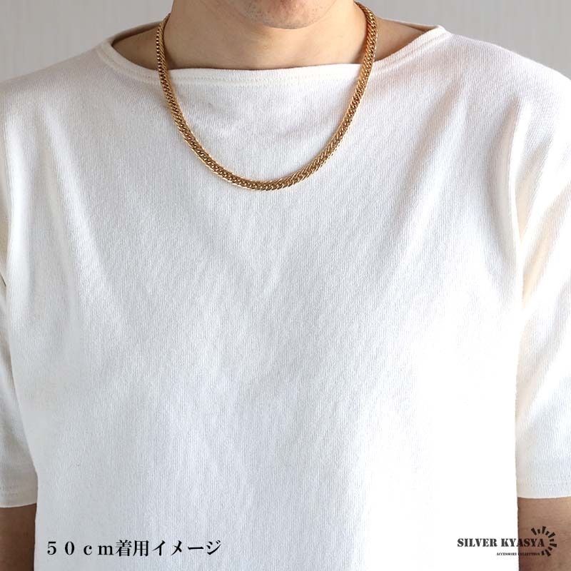 純チタン製 ダブル喜平ネックレス [n1078-7mm-g] | ネックレス