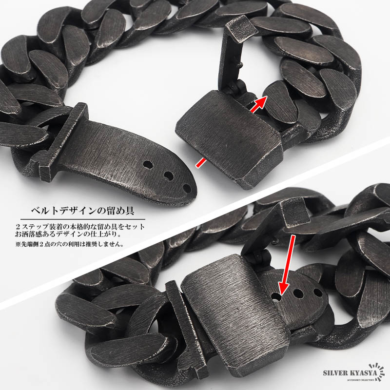 ＫＫmonitaly ベルト　ブラック　シルバー バックル ステンレス ベルトバックル喜平 ブラック [b574] | すべての商品