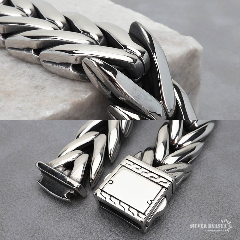 VITALY Kusariジャパニーズチェーン ブレスレット ロゴ Vitaly Kusari Bracelet | 100% Recycled Stainless Steel