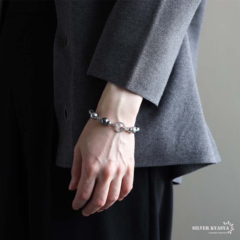 9／10迄価格！アンティークエナメル14金パールブレスレット 9／10迄価格！アンティークエナメル14金パールブレスレット 9