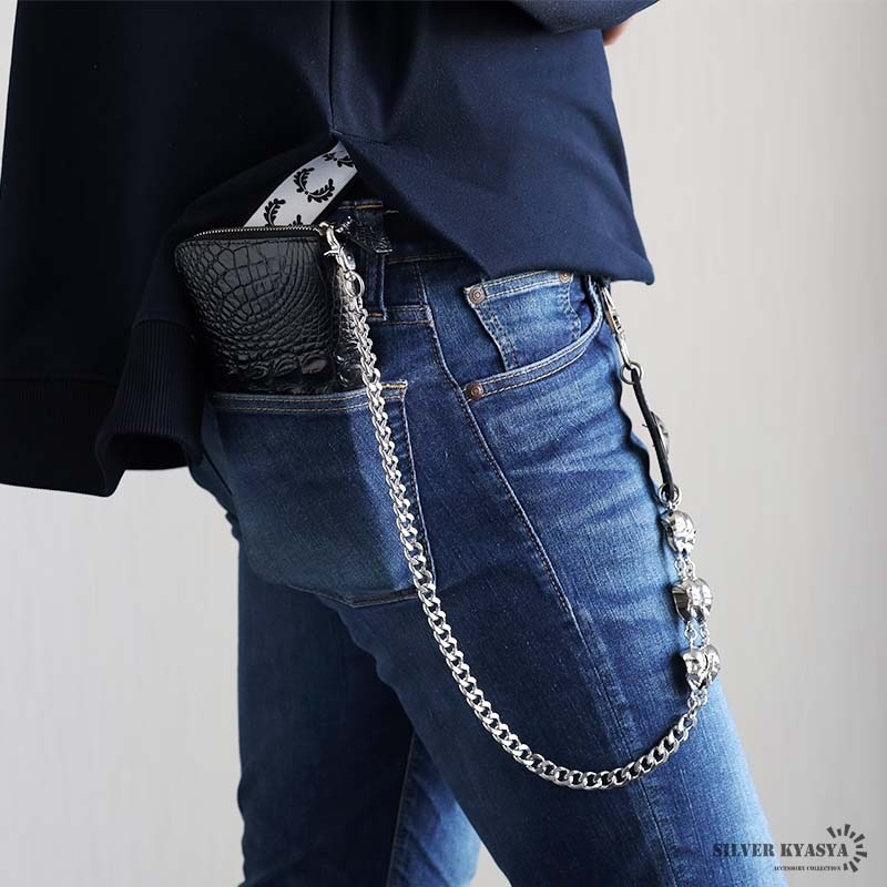 スカルデザイン ウォレットチェーン スカルウォレットチェーン [wc065] | ウォレットチェーン