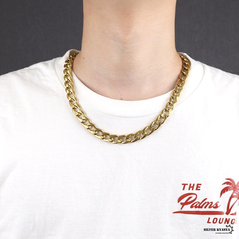 SV/K18YG トゥービーゴールドネックレス Paper clip SV/K18YG