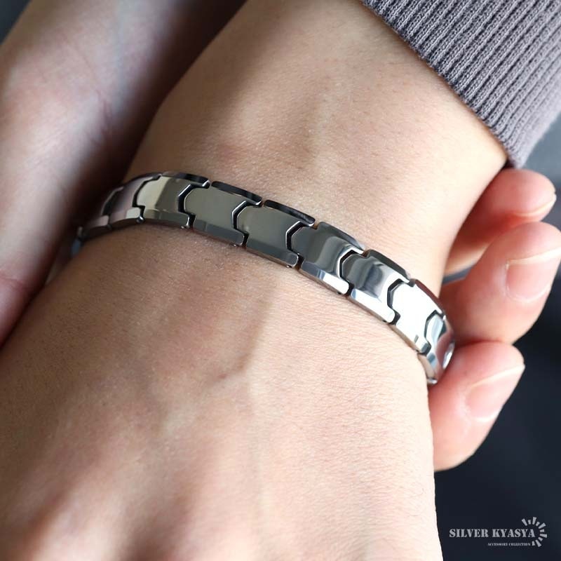 ヘマタイト ビーズブレスレット タングステン 磁気ブレスレット ヘマタイト ビーズ 回る