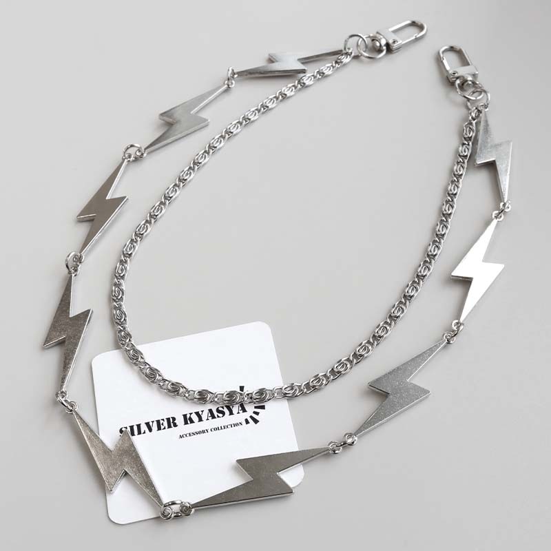 サンダーウォレットチェーン 2連 [wc067] | ウォレットチェーン