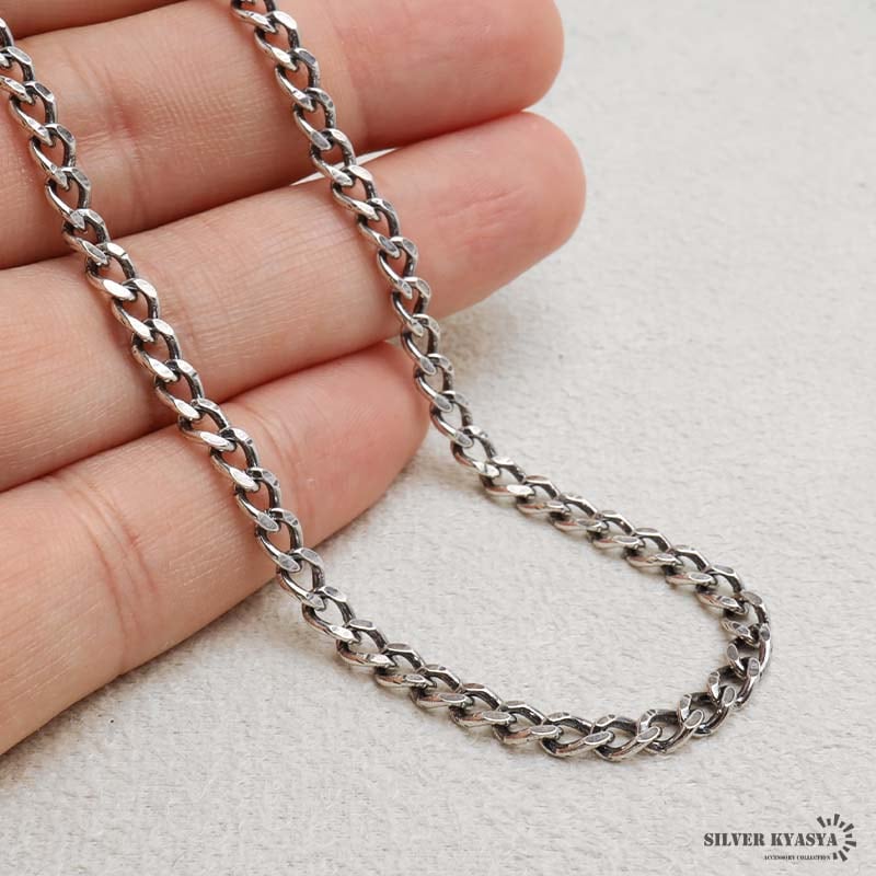【期間限定！】シルバー 925 喜平 チェーン ネックレス シルバー925 喜平チェーン ネックレス 幅4mm ネックレスチェーン