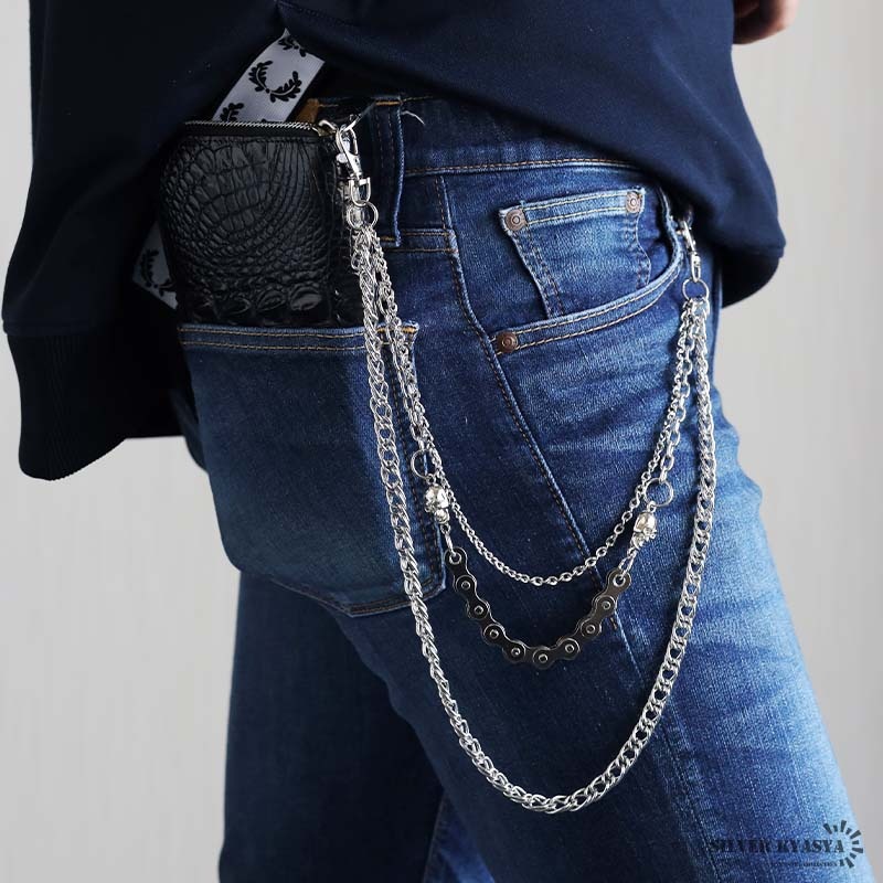 3連ウォレットチェーン [wc069] | ウォレットチェーン | SILVER KYASYA