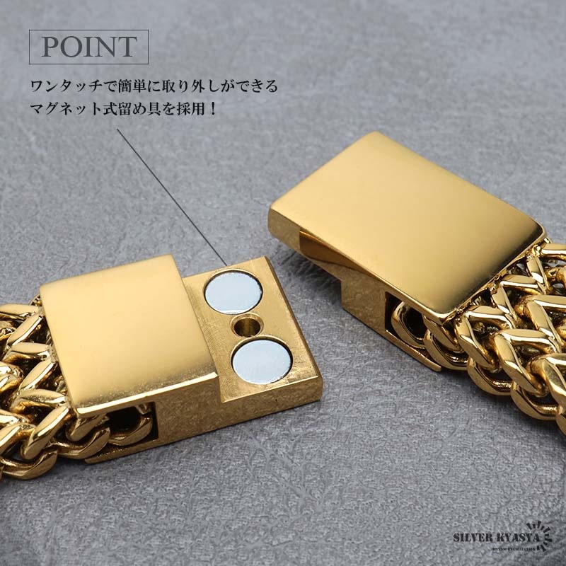 やっさん☆ブレスレット2セット・ベルト茶 楽天市場】【即日お届け】純金 喜平ブレスレット 18cm 24金(K24