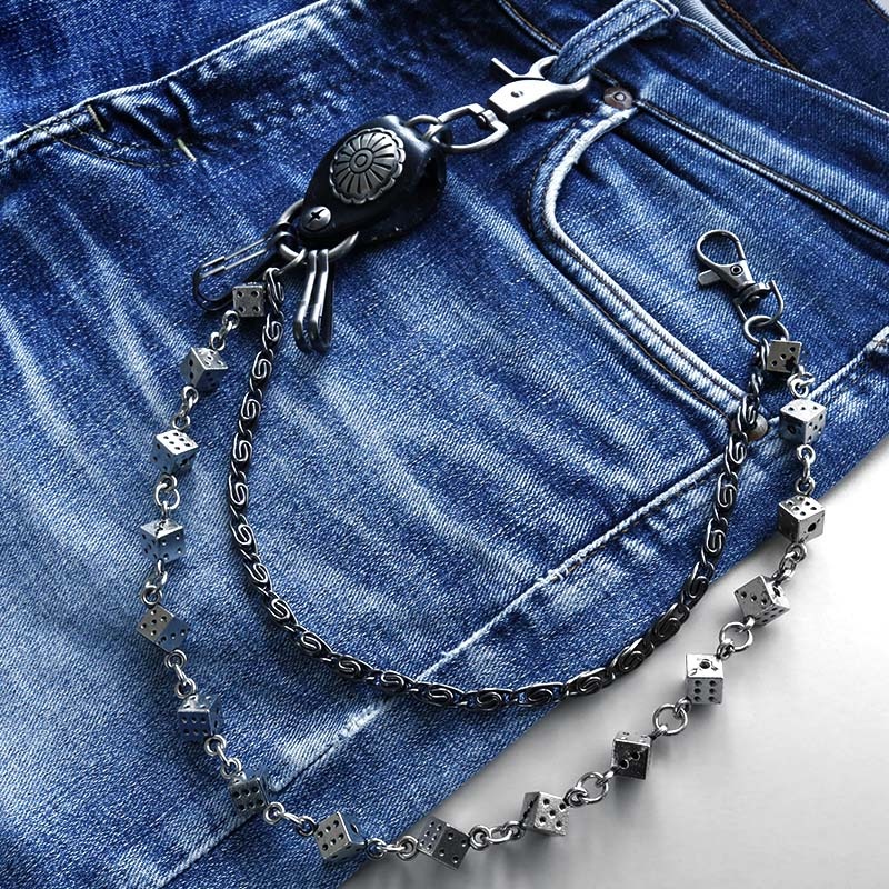 サイコロウォレットチェーン 3連 [wc070] | ウォレットチェーン