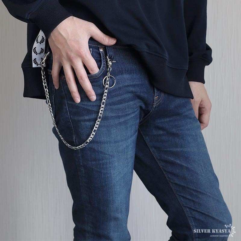 ステンレス フィガロ ウォレットチェーン [wc053] | ウォレット