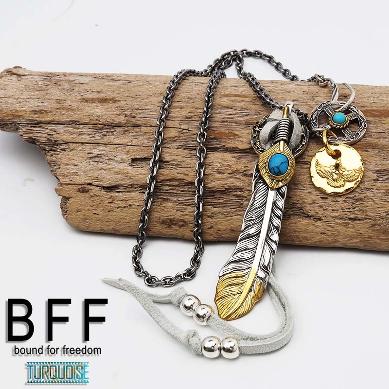 BFF 925 フェザーネックレス カスタム [bffns037] | イーグル