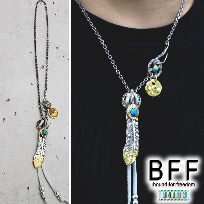 BFF 925 フェザーネックレス カスタム [bffns037] | イーグル