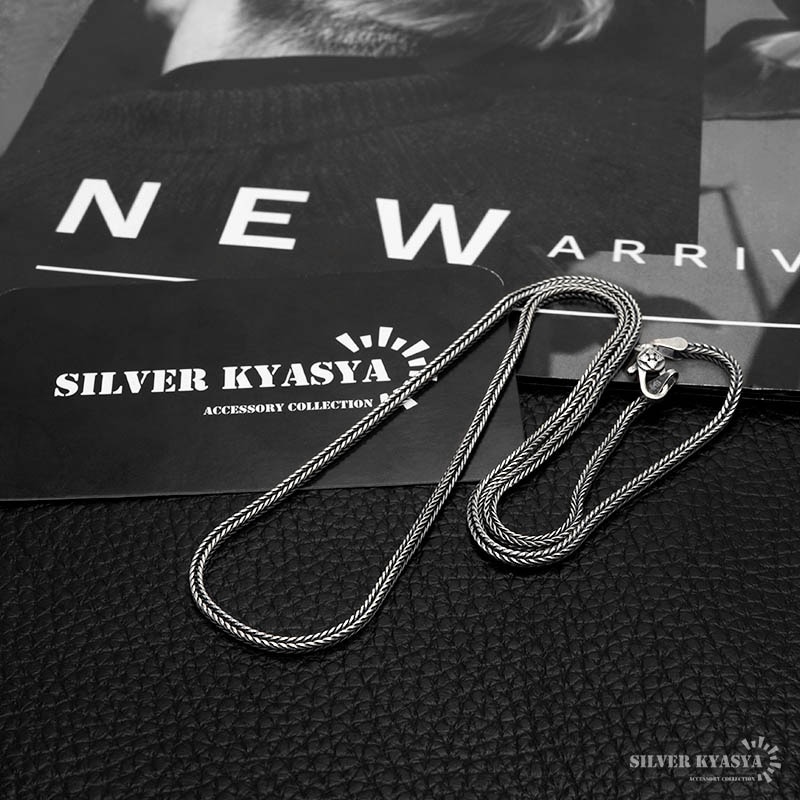 925 フォックステールチェーンネックレス 幅2mm [cs051-2mm