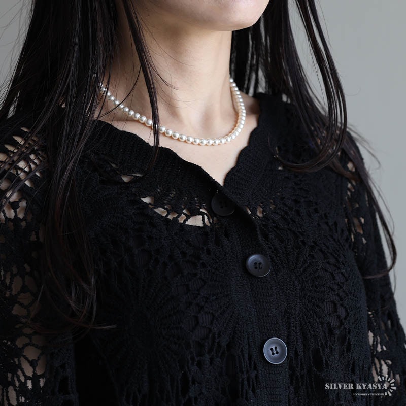 パールネックレス 6mm [cn134-6mm] | ネックレス,シルバー925