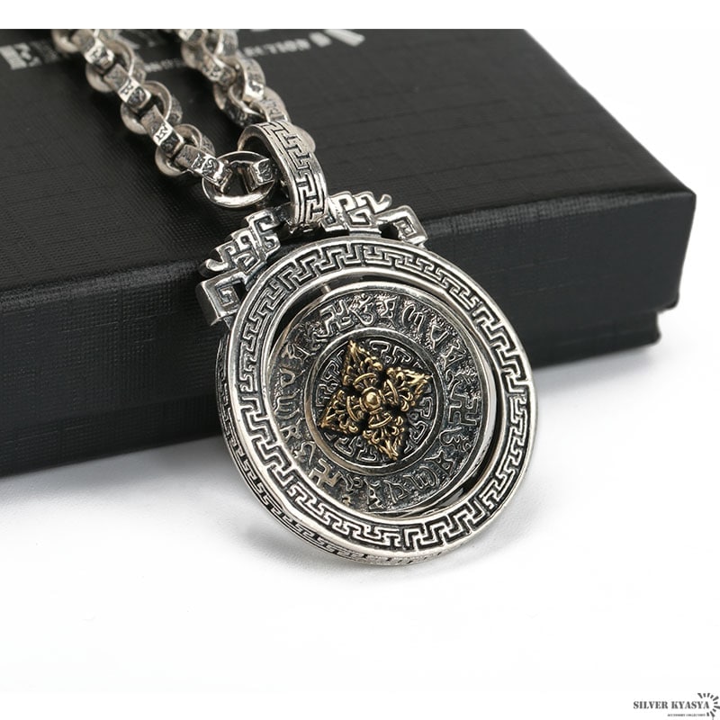 B4898 創価学会　ネックレス　曼荼羅 ステンレス 曼荼羅ネックレス ダブル喜平 [n908] | スタイルで
