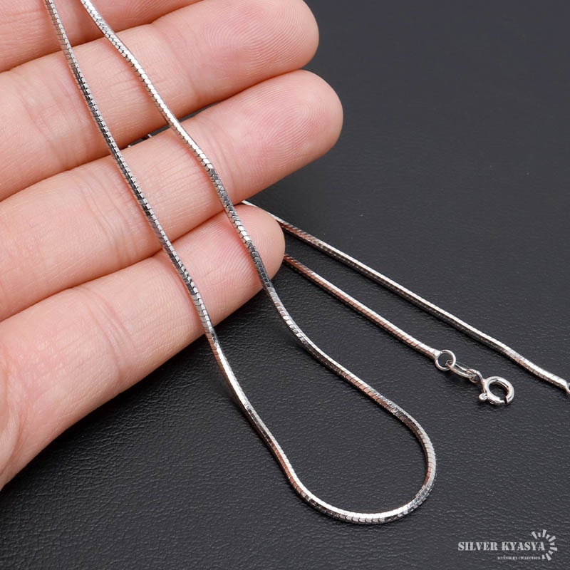 【BRACHA】Monte Carlo スネークチェーン ネックレス 送料込み 925 スネークチェーンネックレス 幅1.6mm [cs054-16mm