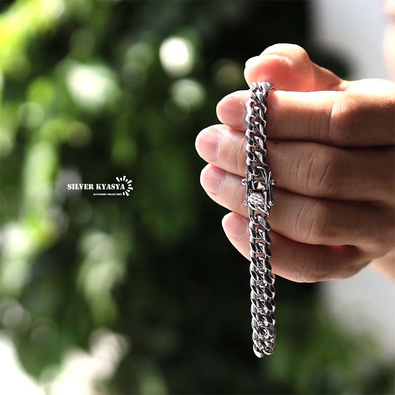 『完売品』ciatre シルバー925 喜平ブレスレット　幅10mm 喜平ブレスレット】キヘイチェーン メンズ シルバー925 6mm 8mm