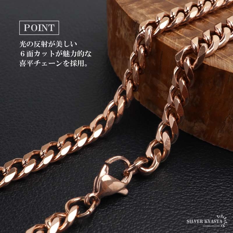 ステンレス ロケットペンダントネックレス 聖ベネディクト 50cm