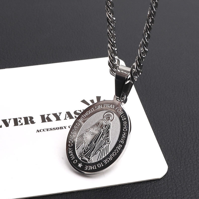 316L zirconia cross necklace #N47 | loseford